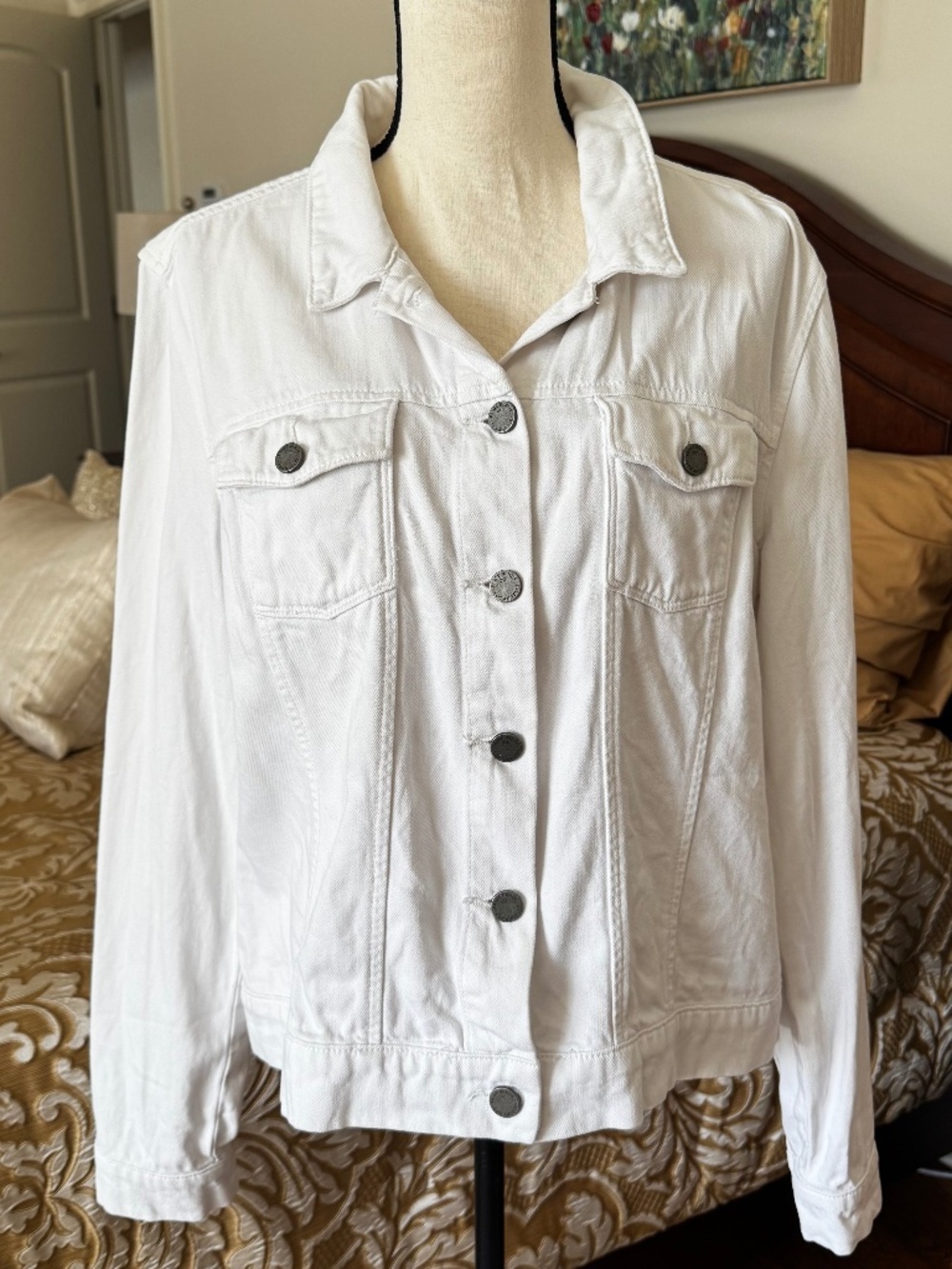 Paige White Jeans Jacket - EUC - Size XL